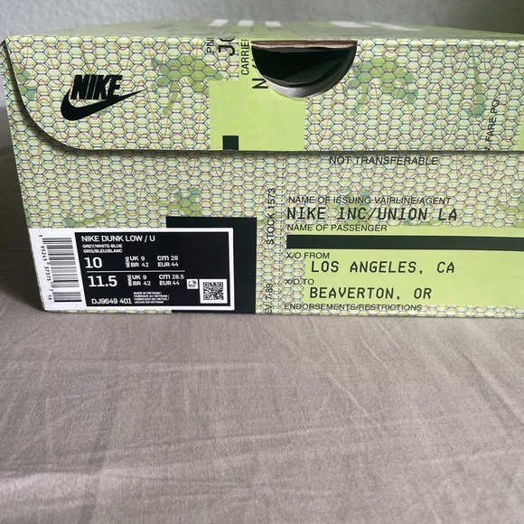 [SOLD] Nike x Union LA ‘Passport Pack’ Pistachio Dunk Low - Picture 4 of 6